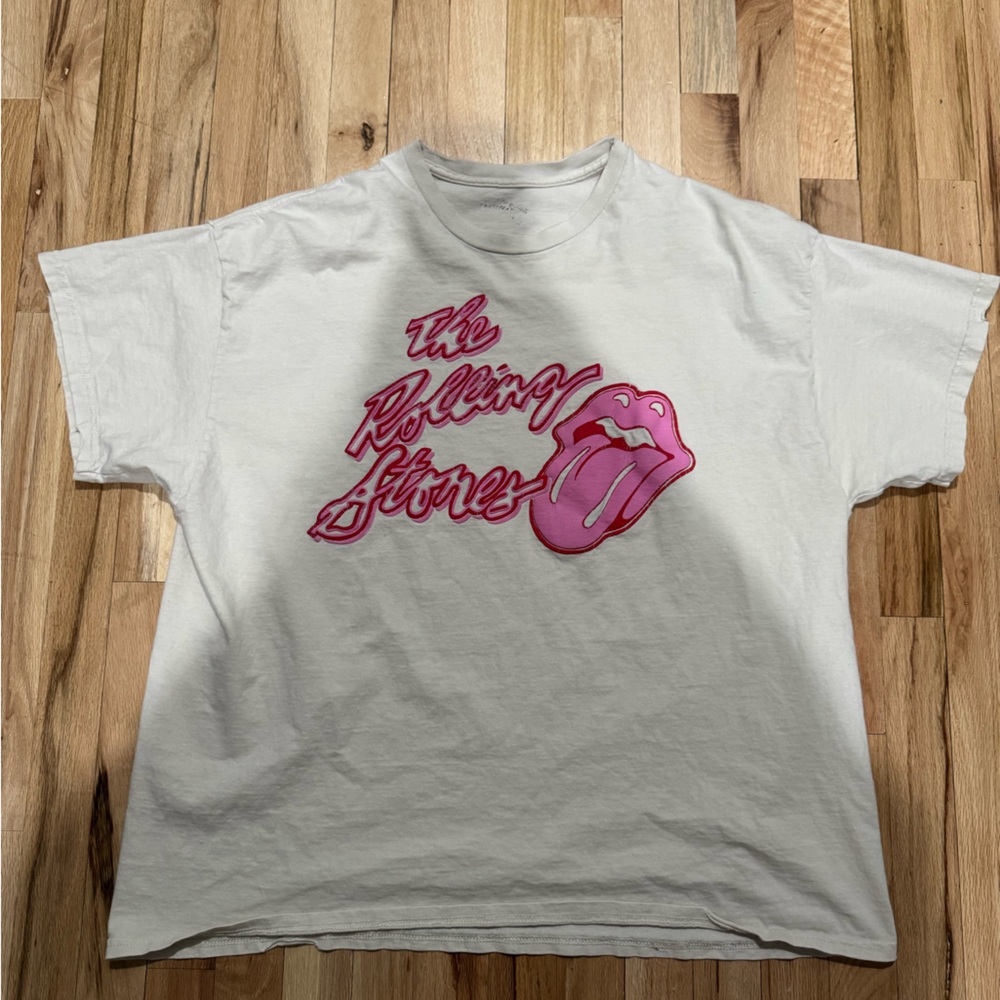 The Rolling Stones Pink & White T-Shirt